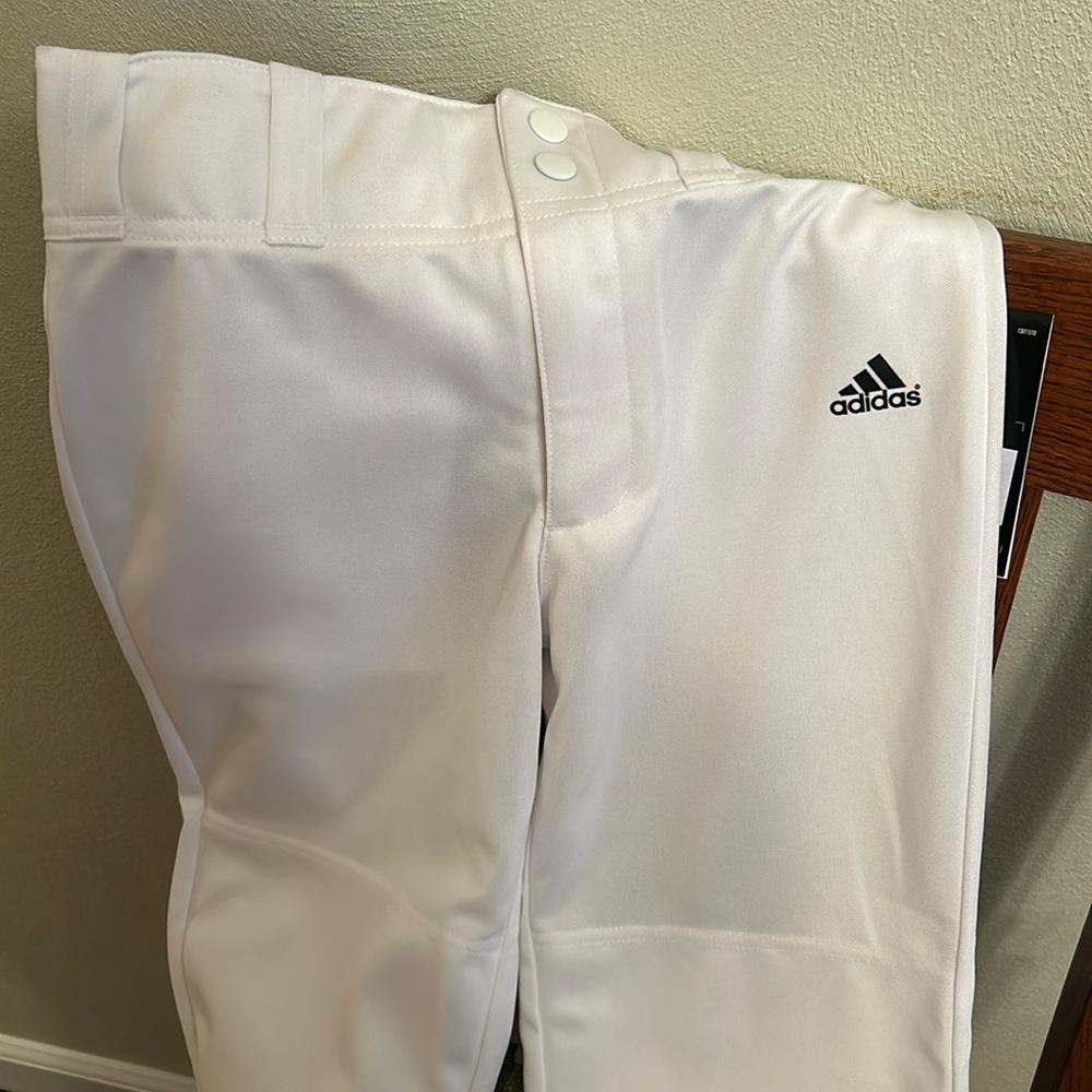 Boys youth white baseball pant size small